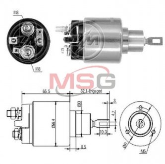 Втягуюче реле стартера ZM ZM574