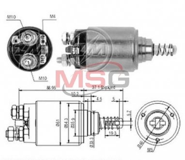 Втягуюче реле стартера ZM ZM649